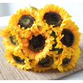 thumbnail image 6 of Sunflowers Artificial Flowers with Long Stem, Fake Sunflowers Bulk, Silk Sunflowers for Home, Wedding, Birthday, Party Centerpieces Decorations (White), 6 of 8