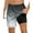 3-Dark Coconut Tree, variant on Mens Swimming Trunks with Compression Liner Swim Shorts 7 inch Quick Dry Bathing Suit Anti Chafe Boardshorts