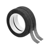 Uxcell Floral Tape 1/2" x 30 Yard Flower Wrap Adhesive Tape for Bouquet Stem Wrapping, Black, 2 Pack