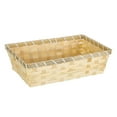 thumbnail image 3 of Food Serving Basket Bread Basket Snacks Egg Sundries Multipurpose Storage Basket Bamboo Storage Bin for Countertops Office Bathroom Cabinets 28cmx18cmx8cm, 3 of 9