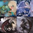 thumbnail image 4 of serony 5D DIY Diamond Dragon/Elephant/Angel Painting Cross Stitch Round Resin Rhinestones Embroidery Needlework Picture Home Decor, 4 of 8