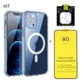 thumbnail image 4 of Set MR. GADGETS ⁠Funda ⁠Mica Pantalla iPhone 11 Pro Max ⁠Mica Camara ⁠Mica Vidrio Templado Protector Transparente Magsafe, 4 of 10