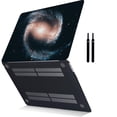 thumbnail image 1 of Hard Shell Case Cover Compatible with MacBook Pro 14 inchs 2021 - 2023 M2 A2779 A2442 M1 Cable Tie, Galaxy 90, 1 of 5