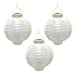 thumbnail image 3 of Lumabase 71503 Lanternes Solaires en Nylon de 8 Po&44; Blanc - 3 Chiffres, 3 of 10
