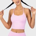 thumbnail image 2 of Vedolay Crop Top Women's Summer Tank Top Scoop Neck Sleeveless Cotton Ribbed Camisole Shirts Basic Casual Workout Tees,Pink XL, 2 of 5