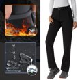 thumbnail image 2 of YUSHOW Women Snow Pants Fleece Lined Snow Ski Hiking Softshell Pants Size L, 2 of 7
