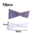 thumbnail image 2 of Funda elástica para silla con hebilla, fajas deslizantes, lazo, decoración para banquete de boda, 20 Uds., 2 of 5