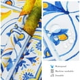 thumbnail image 5 of Blue Outdoor Tablecloth with Umbrella Hole for Rectangle Table, Waterproof Lemon Patio Table Cloth with Zipper - 60 x 102 inches, 5 of 6