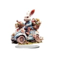 thumbnail image 1 of IumwxzEaster Rabbit Acrylic Desktop Ornament Adorable 2D Bunny Figurine Durable Fading Resistant Easy Clean Versatile Holiday House Office Table Decorative Sign Board 1pc, 1 of 5
