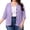 Purple, variant on BUIGTTKLOP Plus Size Cardigans for Women Button down 3/4 Length Sleeve V Neck Comfy Lightweight Jackets