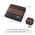 thumbnail image 4 of Men's Double Side Custom Engraved Wallet Personalized Name PU Leather Bifold Gift for Husband, Dad & Son - Anniversary/Birthday, 4 of 7