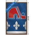 thumbnail image 3 of NHL Quebec Nordiques - Retro Logo 24 Wall Poster, 22.375" x 34" Framed, 3 of 4
