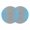 Sky Blue Gray, variant on Light Green Grey Ombre Round 15 Inch Placemats Set of 6, Modern Gradient Abstract Art HeatResistant Non Slip Place Mats for Dining Table, Wipeable Braided Kitchen Table Mats for Housewarming