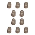 thumbnail image 1 of Methold Silicona Guitarra Fingertip Protectores de dedos Ukulele Fingerstall Ahuecado Transparente Instrumentos musicales no alergénicos Gris L Type2 NO2, 1 of 6