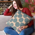 thumbnail image 2 of Plutus Brands Blue Plutus Dots Luxury Throw Pillow 26 in x 26in, Double Sided 26" x 26", 2 of 9