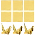 thumbnail image 4 of 100 Feuilles de Papier Pliant Carré Origami DIY Papier Couleur Dorée Origami, 4 of 6