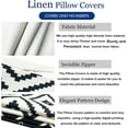 thumbnail image 4 of Decorative Throw Pillow Covers 20x20 Inch Black White Pillow Covers for Couch Sofa Living Room Bedroom Farmhouse Outdoor Throw Pillow Cover,Modern Geometric Linen Square Throw Pillow Case Set of 4, 4 of 6