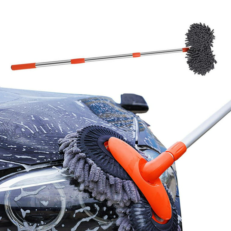 Auto Rotating Retractable Car Wash Brush, Car Wash Brush With Long