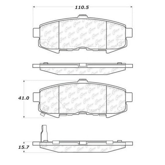 Centric 105.10730 Disc Brake Pad