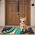 thumbnail image 4 of Teal Gold Marble Pattern Door Rugs,Washable Non Slip Door Mats Indoor,Decorative Door Mats,Entry Mat Indoor for Entrance,Bedroom,Kitchen,Bathroom,16"x47", 4 of 6