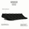 thumbnail image 3 of Adidas Men's No Show Athletic Sock (6-Pack), 3 of 5