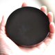thumbnail image 3 of Espejo de obsidiana de piedra de cristal natural, disco plano, soporte para adornos decorativos para el hogar, 3 of 5