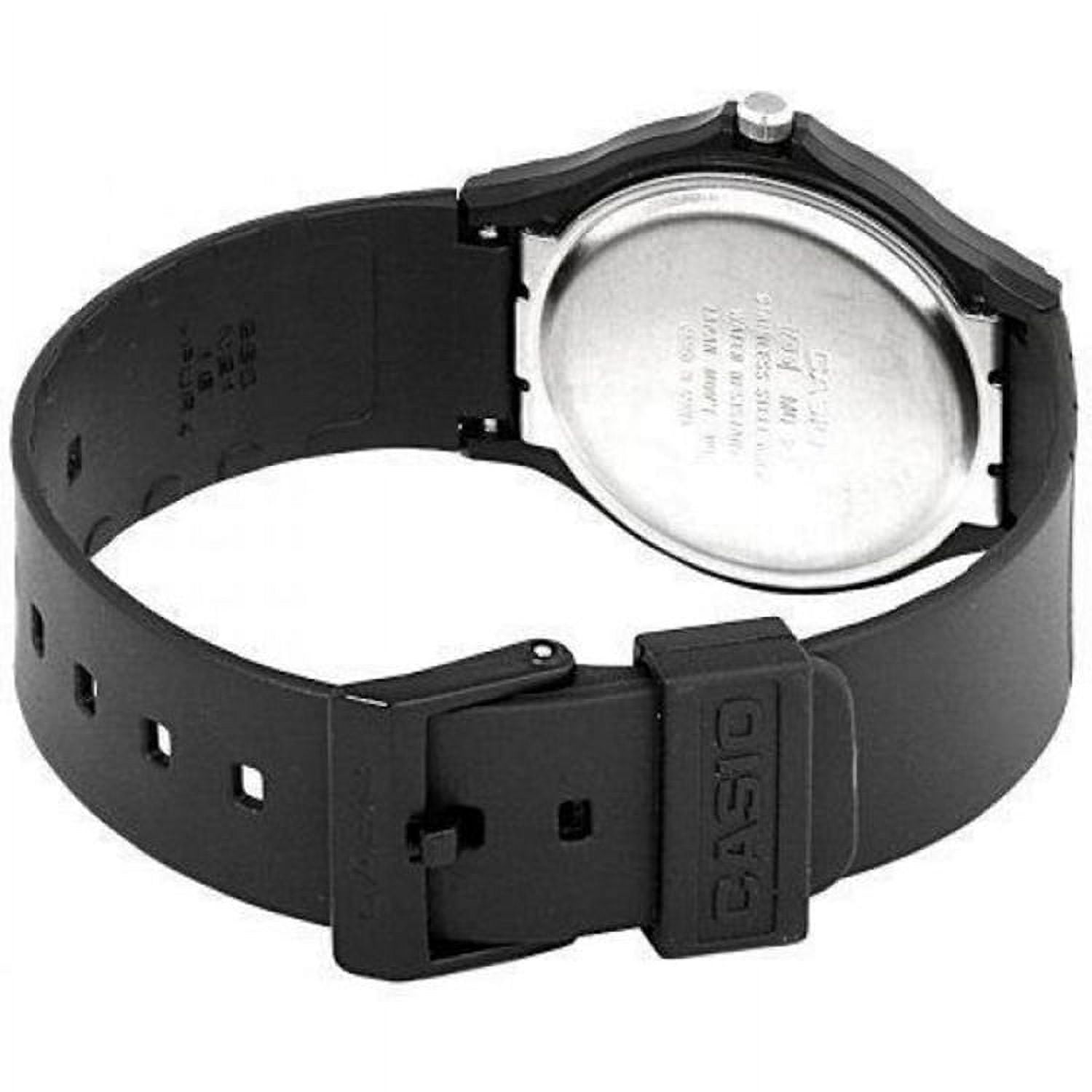 Casio Men's Analog Quartz Black Resin Watch MQ24-7E