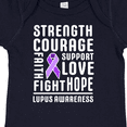 thumbnail image 4 of Inktastic Lupus Awareness Strength Support Courage Boys or Girls Baby Bodysuit, 4 of 5