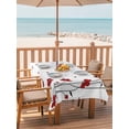 thumbnail image 2 of Outdoor Tablecloth with Umbrella Hole for Patio/Picnic/Party/Camping, Red Poppy Flowers Waterproof Table Cloth Rectangle Table Cover Washable, Spring Modern Abstract Floral Rustic (52"x 70"), 2 of 8