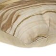 thumbnail image 5 of Parkland Collection Transitional Stripes Beige Square 20" x 20" Pillow, 5 of 7