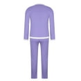 thumbnail image 6 of HAPIMO Women's Two Piece Outfits Fashion Tracksuit Sets Solid Zip Up Jacket Long Sleeve High Neck Top with Elastic Waist Straight Leg Pant Purple L, 6 of 9