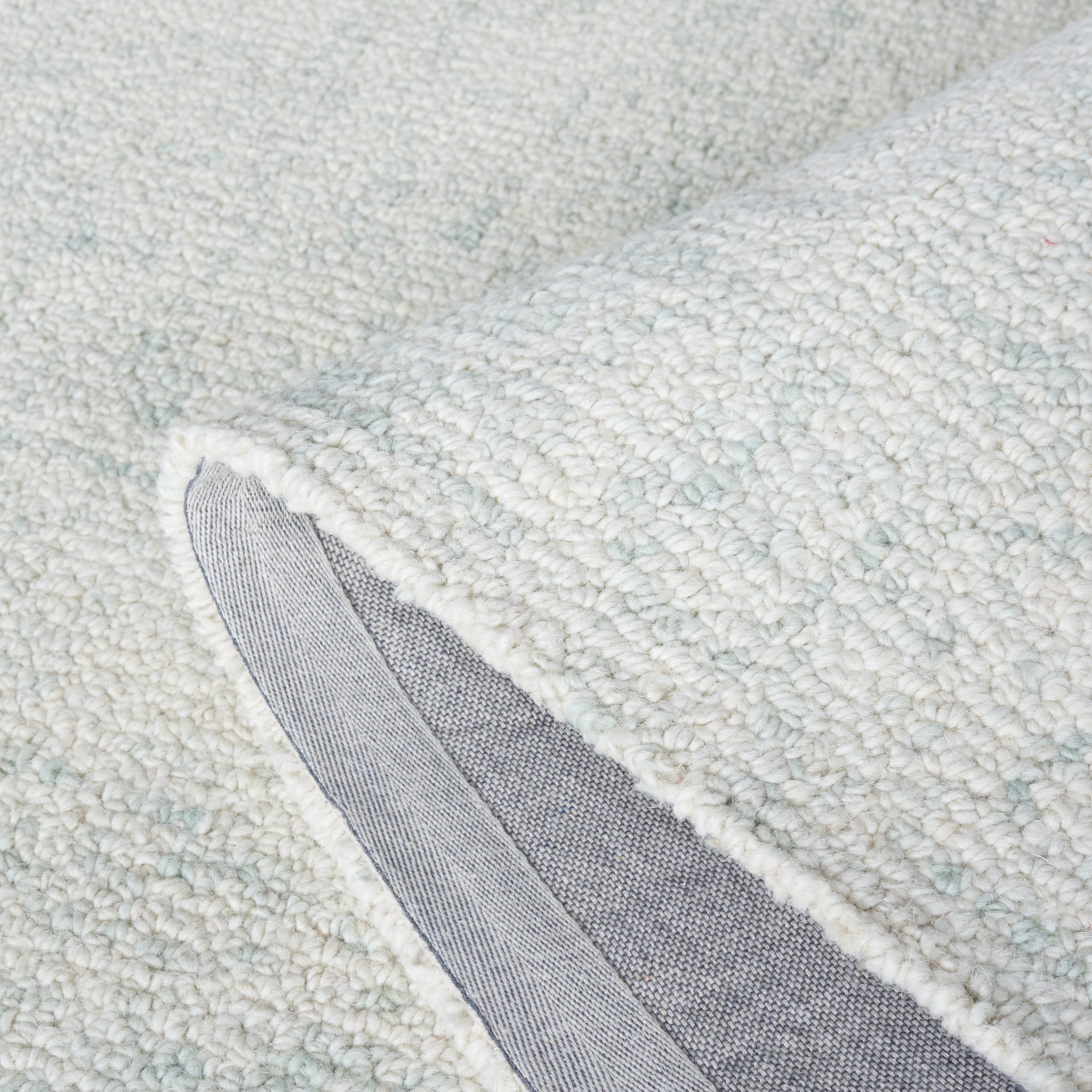 SAFAVIEH Abstract Ethelyn Solid Area Rug, Light Sage/Ivory, 6' x 9'
