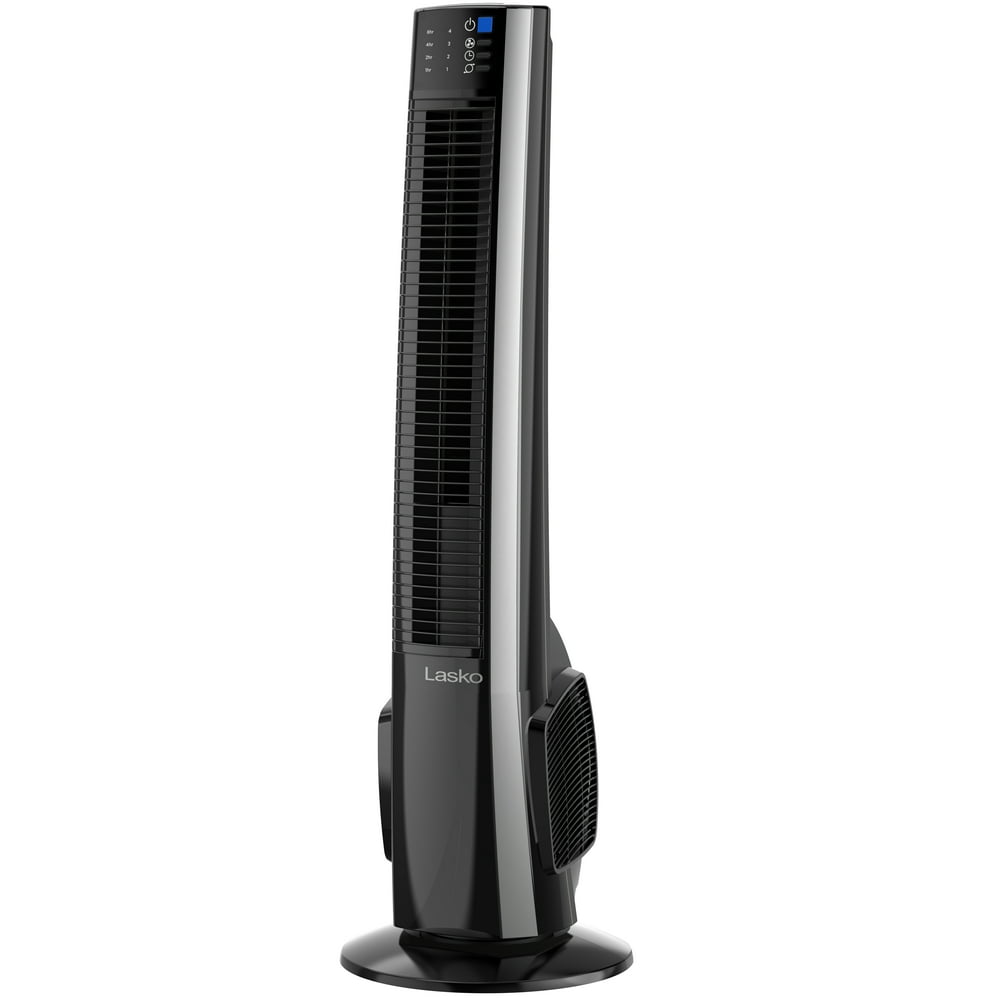 Lasko 38" Hybrid Tower Fan with Remote Control, T38415, Black/Silver