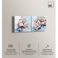 thumbnail image 2 of Blush Pink Whimsy 2 Panel Set Acrylic Print Floral Wall Art by Art Remedy, Ready to Hang, 12 x 12, 2 of 6