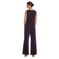 thumbnail image 6 of R&M Richards Scoop Neckline Lace Top Sheer Jacket Sheer Overlay Pants Three Piece Suit Dress Color: PLUM, Size: 10, 6 of 10