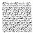 thumbnail image 2 of Ambesonne Music Shower Curtain, Abstract Clef Sheet, 69"Wx84"L, Black White, 2 of 4