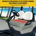 thumbnail image 5 of 4-Zone Heated Seat Cushion for Golf Cart, Portable Towel Blanket with 3 Modes, 52x32inch Seat Cushion Long Heating Time, USB Power Supply (Gray), 5 of 10