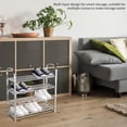 thumbnail image 4 of Becaristey 4-Tier Shoes Rack Organizer Multi-layer Stainless Shoe Storage Shelf for Living Room Doorway 40cm No.06, 4 of 6