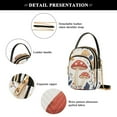 thumbnail image 4 of FORMRS Crossbody Bag for Women Quilted Travel Shoulder Cell Phone Purse with Chain Strap Handbag, White Mushroom, 4 of 7