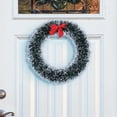 thumbnail image 4 of Aufmer 3 Pcs 10-Inch Christmas Wreath with Bow - Flocked Artificial Greenery & Baubles for Front Door, Wall Hanging & Holiday Home Decor(White), 4 of 6