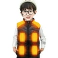 thumbnail image 4 of Bjutir Boys Tops Winter Heating Vest For Men Smart Vest Heating Usb Charging Warm Vest Long Sleeve Crew Neck Cute Print Boy Shirts,Black,5-6 Years, 4 of 4