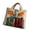 1#Tote HandBag, variant on Clearance Volra Hippie Journey Quilted Tote HandBags, Books and Flowers Quilted Print HandBag for Camping Trailer Travel Tote Women Overnight Weekender Vintage HandBag
