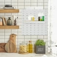 thumbnail image 3 of RUNROTOO 1Pc White Pegboard Storage Box Plastic Holder Accessory Durable for Kitchen Bathroom, 3 of 8