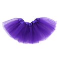 thumbnail image 1 of Tutú para muñeca My Lello 18" morado de 3 capas estilo bailarina, 1 of 4