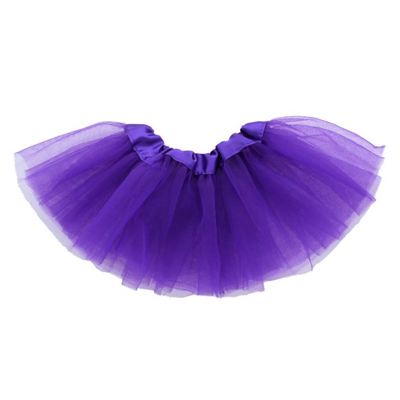 Tutú para muñeca My Lello 18" morado de 3 capas estilo bailarina