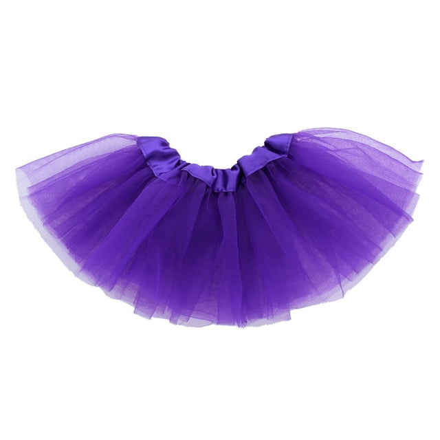 Tutú para muñeca My Lello 18" morado de 3 capas estilo bailarina