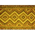 thumbnail image 1 of Ahgly Company Machine Washable Indoor Rectangle Southwestern Yellow Country Area Rugs, 8' x 12', 1 of 4