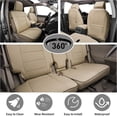 thumbnail image 5 of EKR Custom Fit Bronco Seat Covers for Ford Bronco 4Drs 2021-2026(No Raptor) Outer Banks/Badlands/Base (Rear 4/6 Split W/Armrest)-Full set Waterproof Faux Leather(Beige), 5 of 6