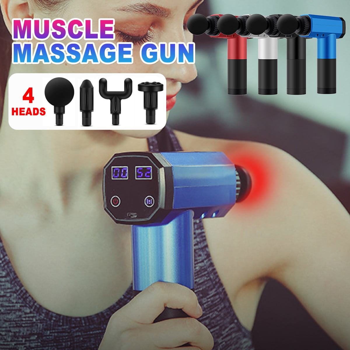 Massage Gun Percussion Massager Muscle Vibration Relaxing Therapy