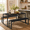 Black, variant on 2 Person Capacity Kitchen Dining Ensemble, 25.6 Inch Size Table with Bench & Stools for Daily Family Meals, Black